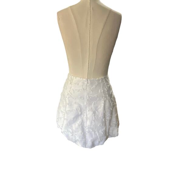 ZARA Bubble hem mini skirt White Size small NEW - Picture 5 of 14